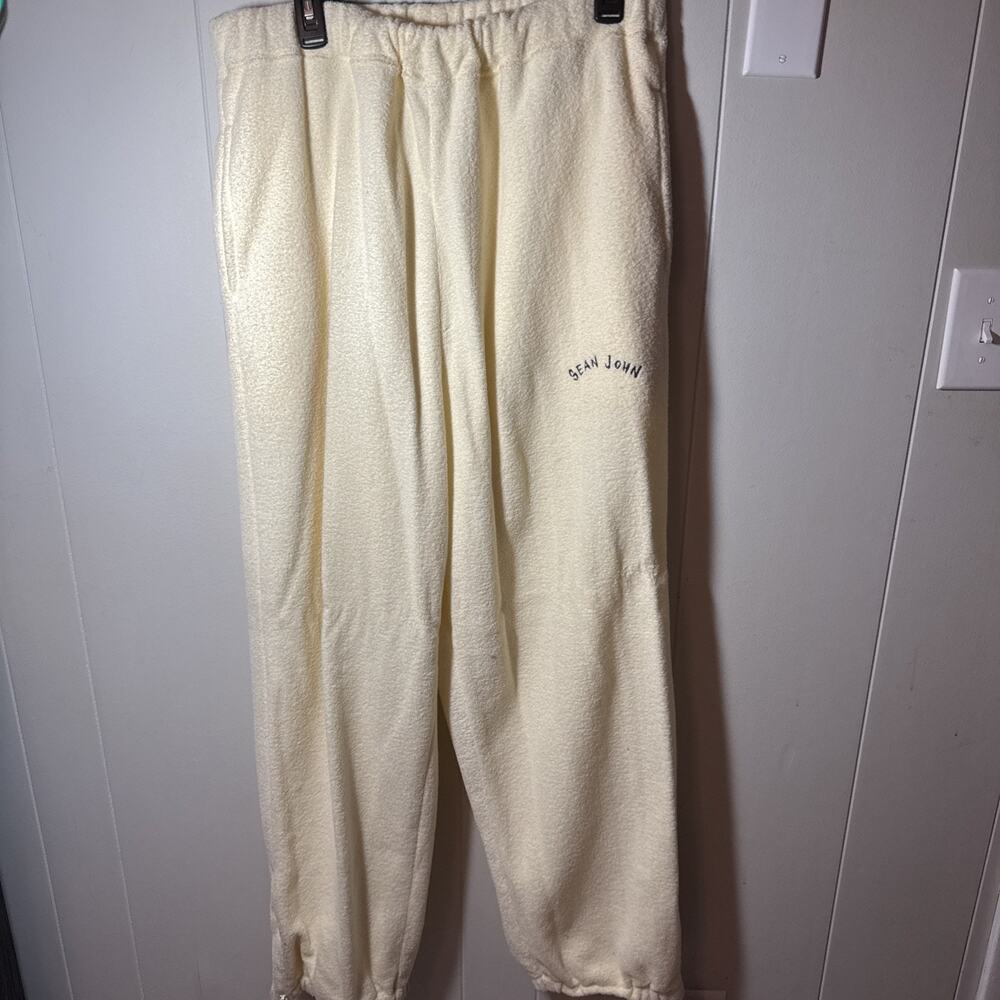 Vintage Sean John Men yellow Track Pants Sweatpants 2XL RR